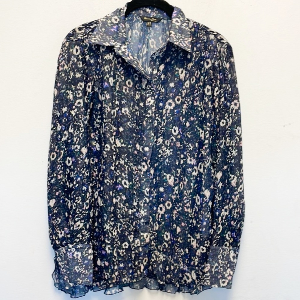 Massimo Dutti Printed Button Down Top - image 1
